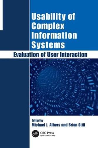 Cover image for Usability of Complex Information Systems: Evaluation of User Interaction