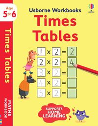 Cover image for Usborne Workbooks Times tables 5-6