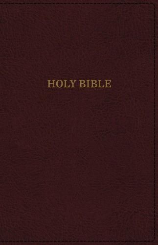 KJV Holy Bible, Super Giant Print Reference Bible, Deluxe Burgundy Leathersoft, Thumb Indexed, 43,000 Cross References, Red Letter, Comfort Print: King James Version