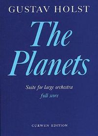 Cover image for The Planets, Op. 32, Suite: Full Score