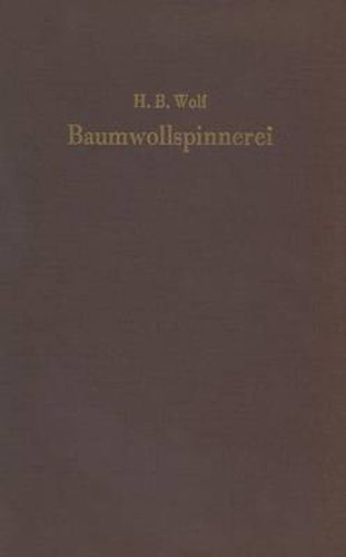 Cover image for Baumwollspinnerei