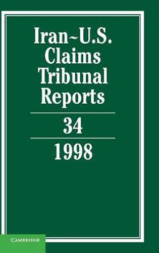 Cover image for Iran-U.S. Claims Tribunal Reports: Volume 34