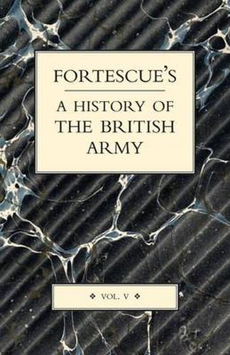 Cover image for Fortescue's History of the British Army