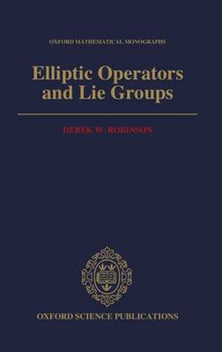 Cover image for Elliptic Operators and Lie Groups