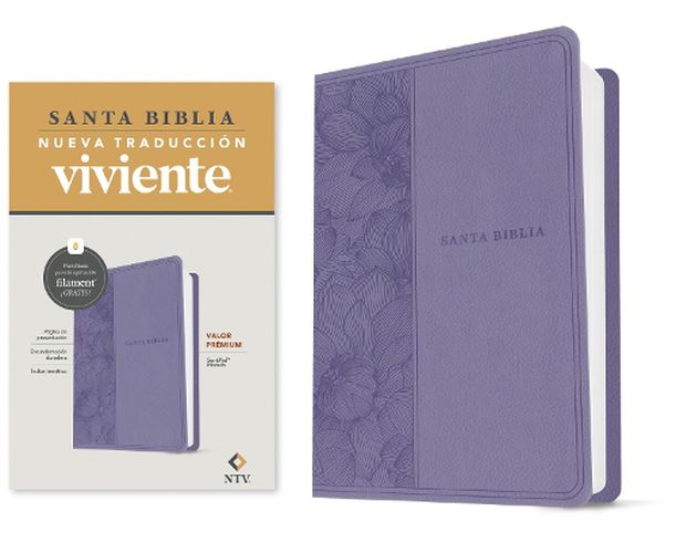 Cover image for Biblia Valor Premium Ntv Con Filament (Sentipiel, Purpura)
