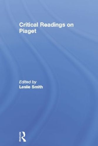 Cover image for Critical Readings on Piaget