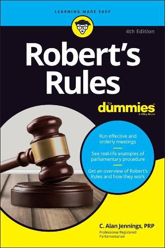 Cover image for Robert's Rules For Dummies, 4th Edition