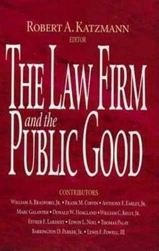 Cover image for The Law Firm and the Public Good