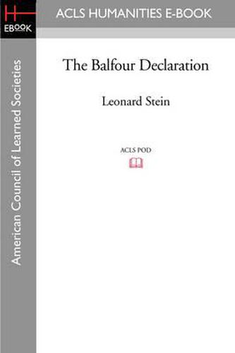 Cover image for The Balfour Declaration