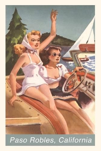 Cover image for The Vintage Journal Two Woman in Car Waving, Paso Robles