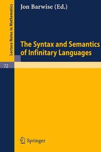 Cover image for The Syntax and Semantics of Infinitary Languages
