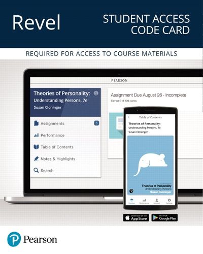 Cover image for Revel for Theories of Personality: Understanding Persons -- Access Card