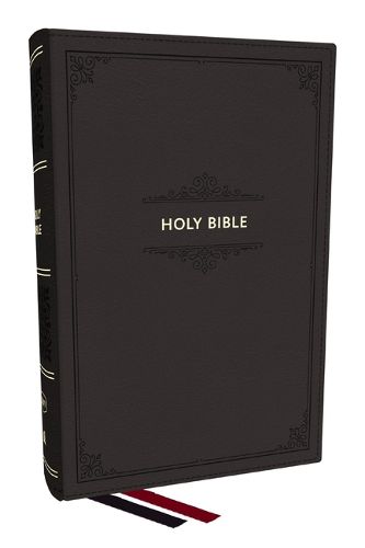 Cover image for KJV Personal Size Large Print End-of-Verse Reference Bible, Black Leathersoft, Red Letter, Comfort Print (Thumb Indexed)