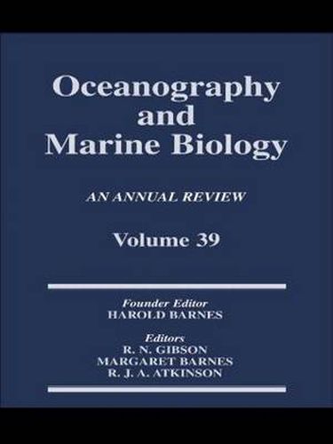 Cover image for Oceanography and Marine Biology, An Annual Review, Volume 39: An Annual Review: Volume 39