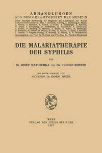 Cover image for Die Malariatherapie Der Syphilis