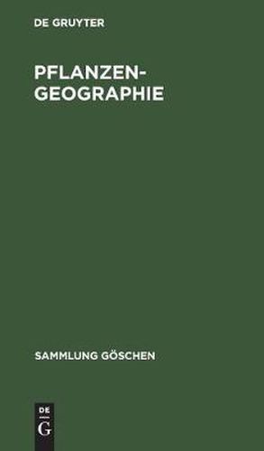 Cover image for Pflanzengeographie