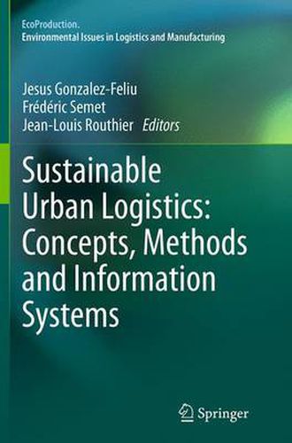 Cover image for Sustainable Urban Logistics: Concepts, Methods and Information Systems