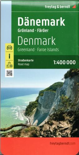 Denmark - Greenland - Faroe Islands Road Map 1:400,000