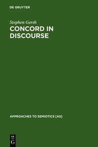 Cover image for Concord in Discourse: Harmonics and Semiotics in Late Classical and Early Medieval Platonism