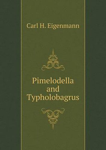 Cover image for Pimelodella and Typholobagrus