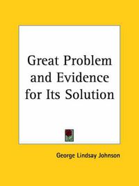 Cover image for Great Problem