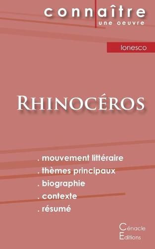 Cover image for Fiche de lecture Rhinoceros de Eugene Ionesco (Analyse litteraire de reference et resume complet)