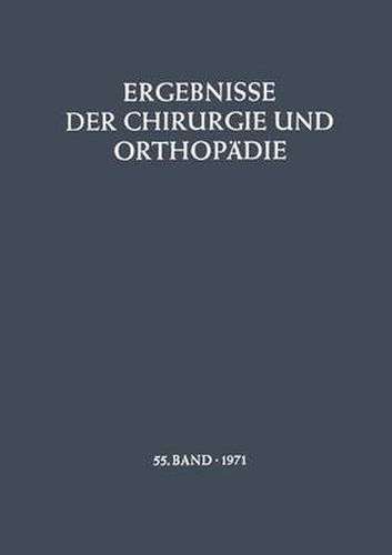 Cover image for Ergebnisse der Chirurgie und Orthopadie