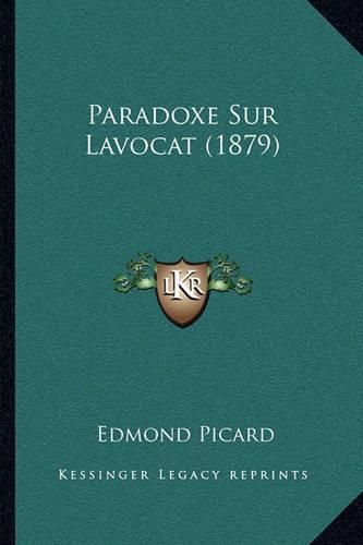 Paradoxe Sur Lavocat (1879)