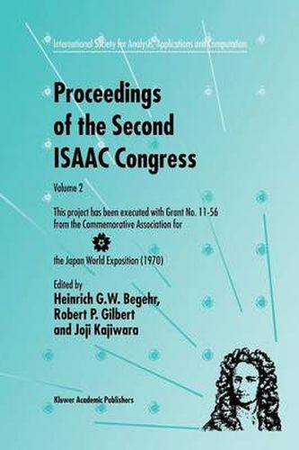 Proceedings of the Second ISAAC Congress: Volume 2: This project has been executed with Grant No. 11-56 from the Commemorative Association for the Japan World Exposition (1970)