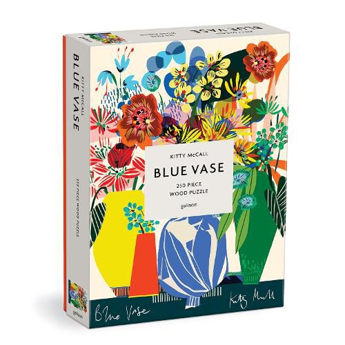 Cover image for Kitty McCall Blue Vase 250 Piece Wood Puzzle