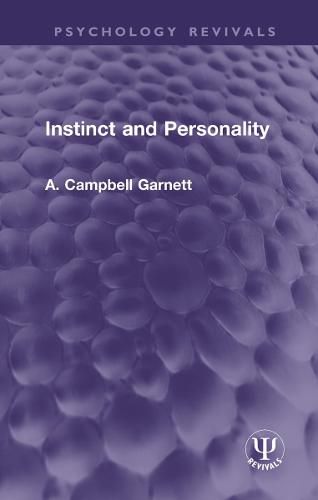 Cover image for Instinct and Personality