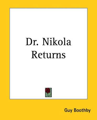 Cover image for Dr. Nikola Returns