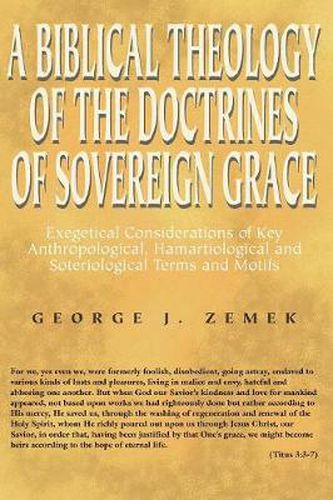 Cover image for A Biblical Theology of the Doctrines of Sovereign Grace: Exegetical Considerations of Key Anthropological, Hamartiological, and Soteriological Terms and Motifs