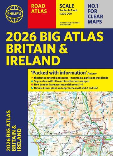 Cover image for 2026 Philip's Big Road Atlas of Britain & Ireland
