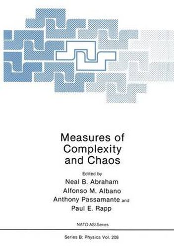 Cover image for Measures of Complexity and Chaos