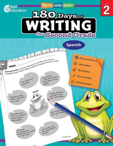 Cover image for 180 Days of Writing for Second Grade (Spanish): Practice, Assess, Diagnose