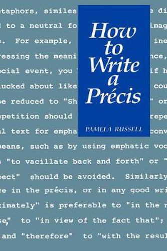 Cover image for How to Write a Precis