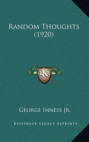 Cover image for Random Thoughts (1920)