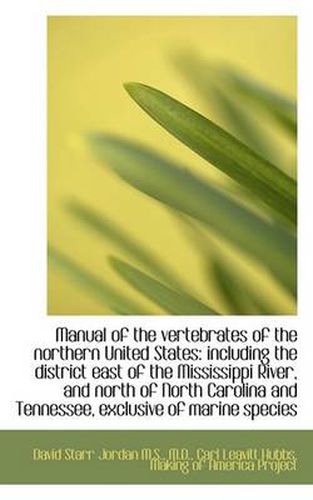 Cover image for Manual of the Vertebrates of the Northern United States