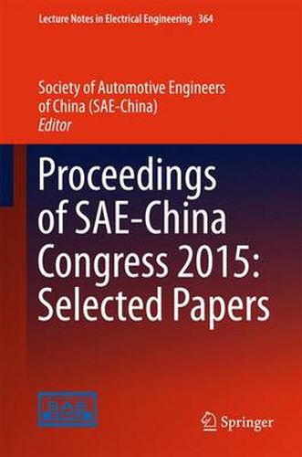 Cover image for Proceedings of SAE-China Congress 2015: Selected Papers