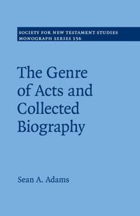 Cover image for The Genre of Acts and Collected Biography