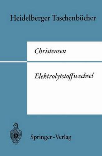 Cover image for Elektrolytstoffwechsel