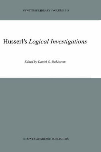 Cover image for Husserl's Logical Investigations