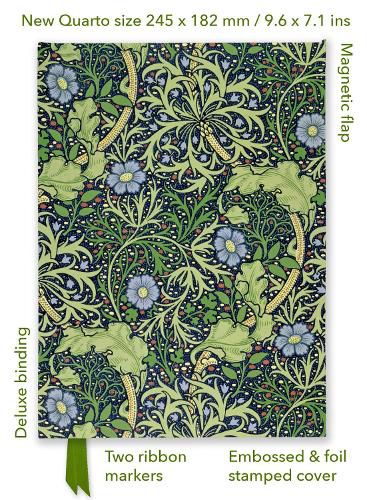 Cover image for William Morris: Seaweed (Foiled Quarto Journal)