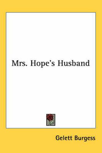 Cover image for Mrs. Hope's Husband
