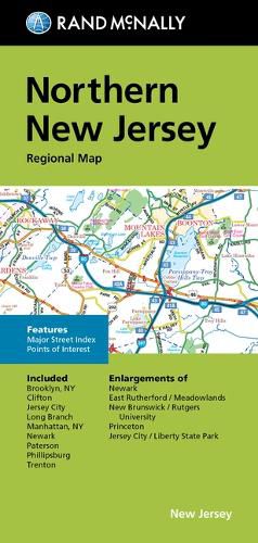 Cover image for Rand McNally Folded Map: Northern New Jersey Regional Map