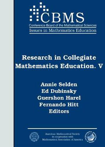 Cover image for Research in Collegiate Mathematics Education V