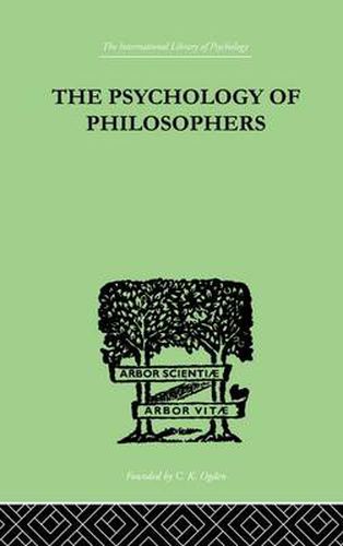 Cover image for The Psychology Of Philosophers