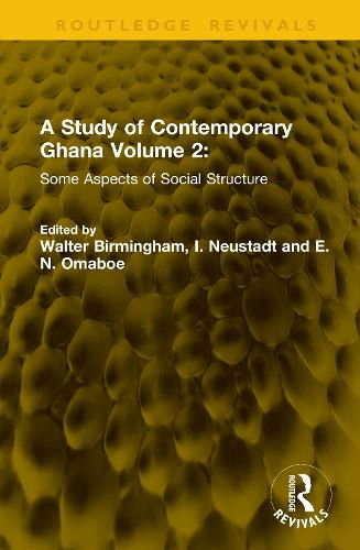 Cover image for A Study of Contemporary Ghana Volume 2