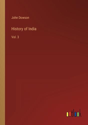 Cover image for History of India: Vol. 3